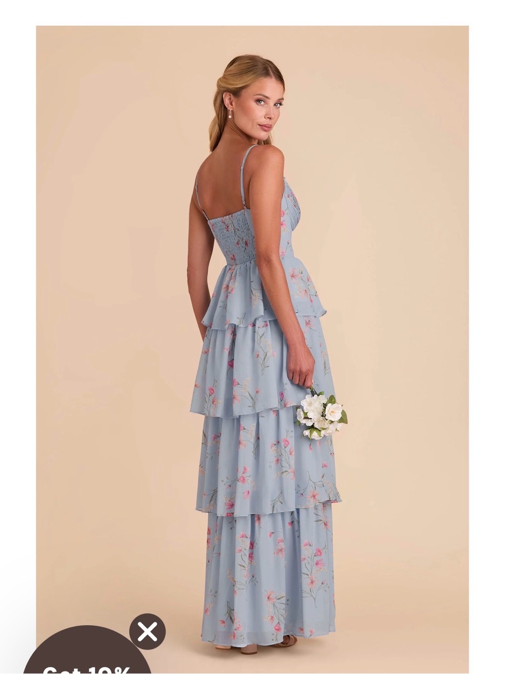 Lola Dress Chiffon Periwinkle Blue Le Fleur - Picture 2 of 2